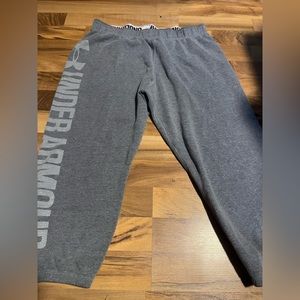Size medium women’s capris under armor sweatpants